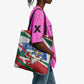 Personalized Ghana Soccer Eagle Tote Bag Ghana Flag Kente - Black Stars Football Stadium Graphic