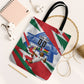 Personalized Ghana Soccer Eagle Tote Bag Ghana Flag Kente - Black Stars Football Stadium Graphic