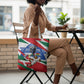 Personalized Ghana Soccer Eagle Tote Bag Ghana Flag Kente - Black Stars Football Stadium Graphic