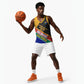 Personalized South Africa Heritage Day Basketball Jersey One Nation Many Stories Geometric Flag Pattern