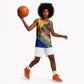 Personalized South Africa Heritage Day Basketball Jersey One Nation Many Stories Geometric Flag Pattern