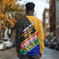 Personalized South Africa Heritage Day Long Sleeve Shirt One Nation Many Stories Geometric Flag Pattern