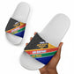 Personalized South Africa Heritage Day Slide Sandals One Nation Many Stories Geometric Flag Pattern