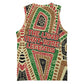 Darfur Sudan Basketball Jersey Red Green Beige Tribal Pattern TS04