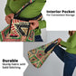 Darfur Sudan Grocery Bag Red Green Beige Tribal Pattern - African Pride