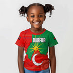 Darfur Sudan Kid T shirt Red Green Yellow Crescent Star - African Pride