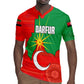 Darfur Sudan Rugby Jersey Red Green Yellow Crescent Star - African Pride
