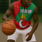 Darfur Sudan Sleeveless Zip Hoodie Red Green Yellow Crescent Star - African Pride