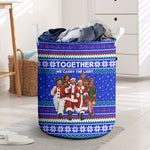 Civil Rights Leaders Christmas Laundry Basket Pattern Vintage Retro Black History Freedom Art