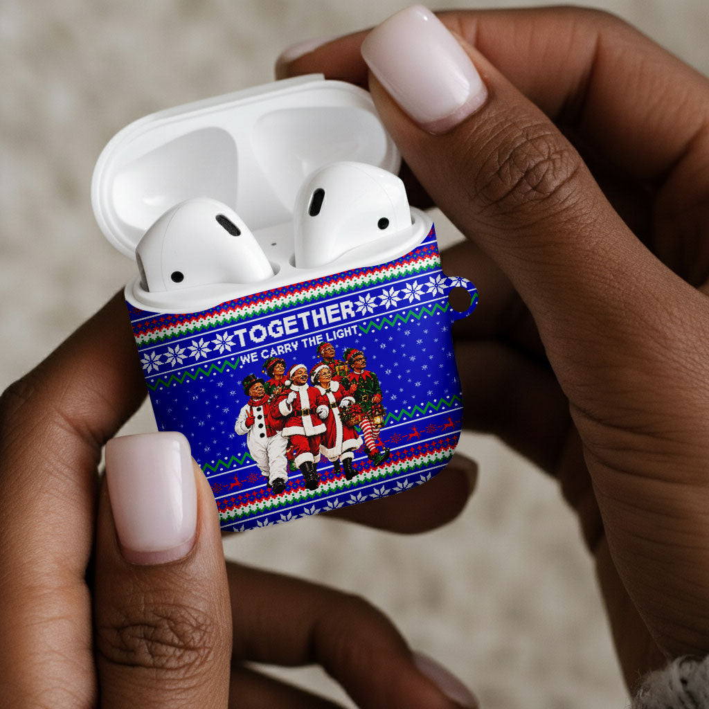 Civil Rights Leaders Christmas AirPods Case Pattern Vintage Retro Black History Freedom Art