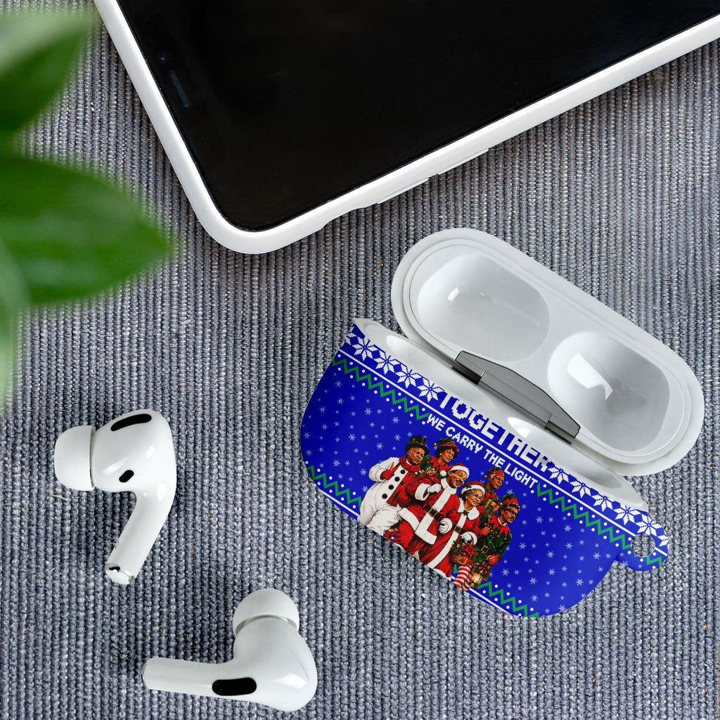 Civil Rights Leaders Christmas AirPods Case Pattern Vintage Retro Black History Freedom Art