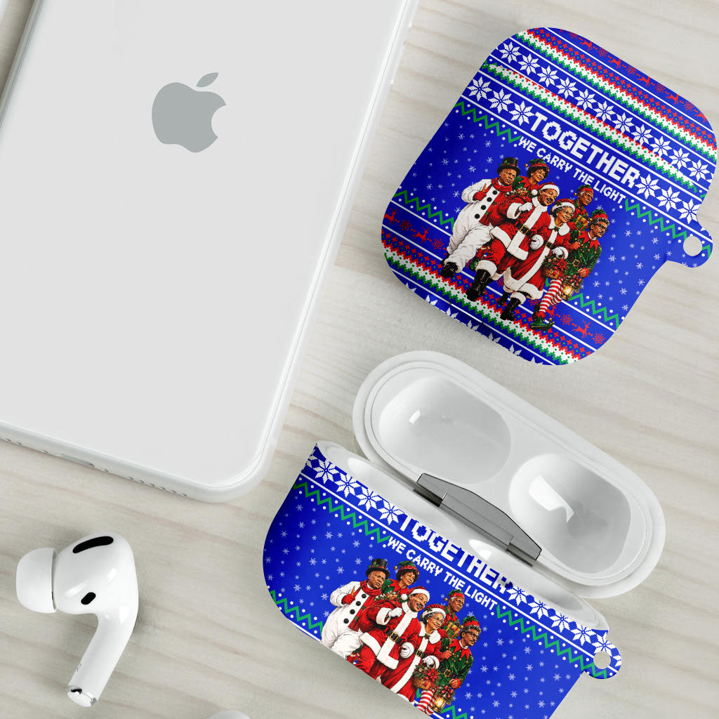 Civil Rights Leaders Christmas AirPods Case Pattern Vintage Retro Black History Freedom Art