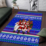 Civil Rights Leaders Christmas Area Rug Pattern Vintage Retro Black History Freedom Art