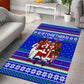 Civil Rights Leaders Christmas Area Rug Pattern Vintage Retro Black History Freedom Art