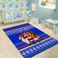 Civil Rights Leaders Christmas Area Rug Pattern Vintage Retro Black History Freedom Art