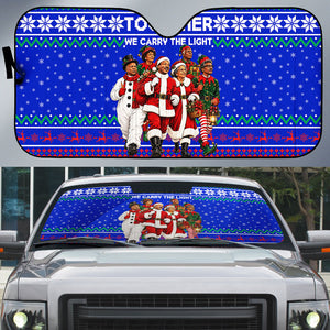 Civil Rights Leaders Christmas Auto Sun Shade Pattern Vintage Retro Black History Freedom Art