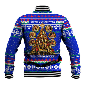 Civil Rights Leaders Christmas Baseball Jacket Pattern Vintage Retro Black History Freedom Art