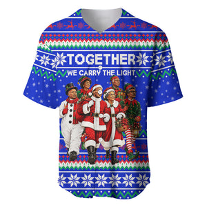 Civil Rights Leaders Christmas Baseball Jersey Pattern Vintage Retro Black History Freedom Art