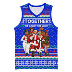 Civil Rights Leaders Christmas Basketball Jersey Pattern Vintage Retro Black History Freedom Art