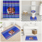 Civil Rights Leaders Christmas Bathroom Set Pattern Vintage Retro Black History Freedom Art