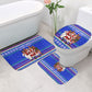 Civil Rights Leaders Christmas Bathroom Set Pattern Vintage Retro Black History Freedom Art