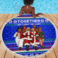 Civil Rights Leaders Christmas Beach Blanket Pattern Vintage Retro Black History Freedom Art
