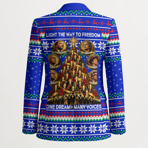 Civil Rights Leaders Christmas Blazer Pattern Vintage Retro Black History Freedom Art