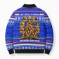 Civil Rights Leaders Christmas Bomber Puffer Jacket Pattern Vintage Retro Black History Freedom Art
