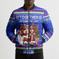 Civil Rights Leaders Christmas Bomber Puffer Jacket Pattern Vintage Retro Black History Freedom Art