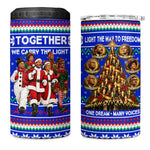 Civil Rights Leaders Christmas 4 in 1 Can Cooler Tumbler Pattern Vintage Retro Black History Freedom Art