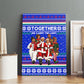 Civil Rights Leaders Christmas Canvas Wall Art Pattern Vintage Retro Black History Freedom Art