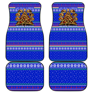 Civil Rights Leaders Christmas Car Mats Pattern Vintage Retro Black History Freedom Art