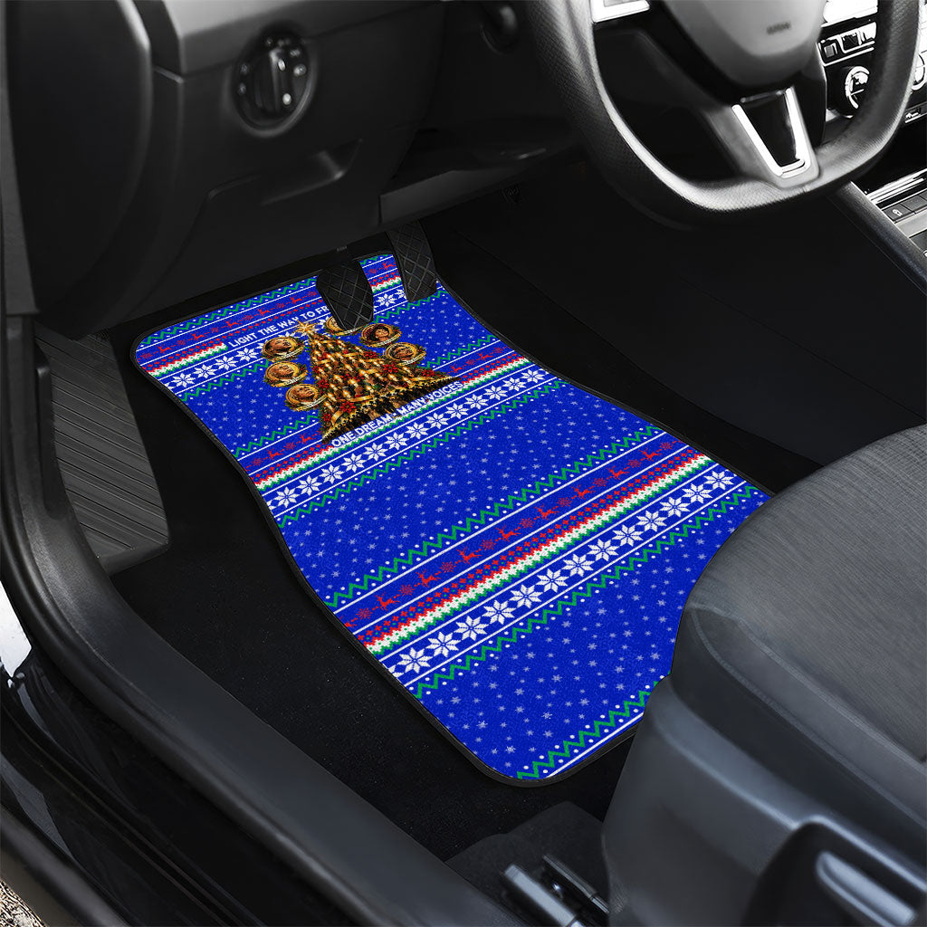 Civil Rights Leaders Christmas Car Mats Pattern Vintage Retro Black History Freedom Art