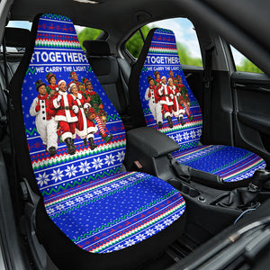 Civil Rights Leaders Christmas Car Seat Cover Pattern Vintage Retro Black History Freedom Art