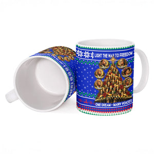 Civil Rights Leaders Christmas Ceramic Mug Pattern Vintage Retro Black History Freedom Art