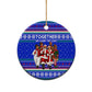 Civil Rights Leaders Christmas Ceramic Ornament Pattern Vintage Retro Black History Freedom Art
