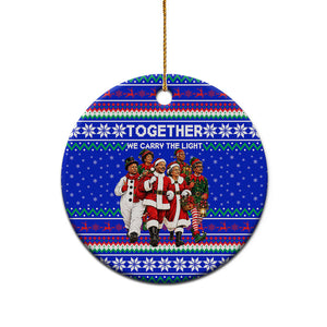 Civil Rights Leaders Christmas Ceramic Ornament Pattern Vintage Retro Black History Freedom Art