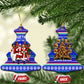 Civil Rights Leaders Christmas Ceramic Ornament Pattern Vintage Retro Black History Freedom Art