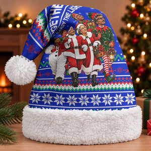 Civil Rights Leaders Christmas Santa Hat Pattern Vintage Retro Black History Freedom Art