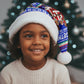 Civil Rights Leaders Christmas Santa Hat Pattern Vintage Retro Black History Freedom Art
