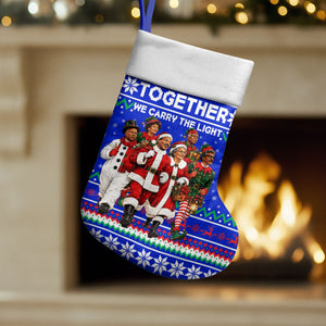 Civil Rights Leaders Christmas Stocking Pattern Vintage Retro Black History Freedom Art
