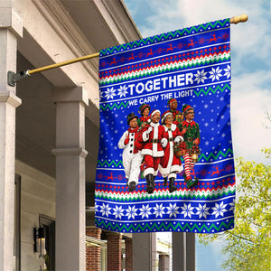 Civil Rights Leaders Christmas Garden Flag Pattern Vintage Retro Black History Freedom Art