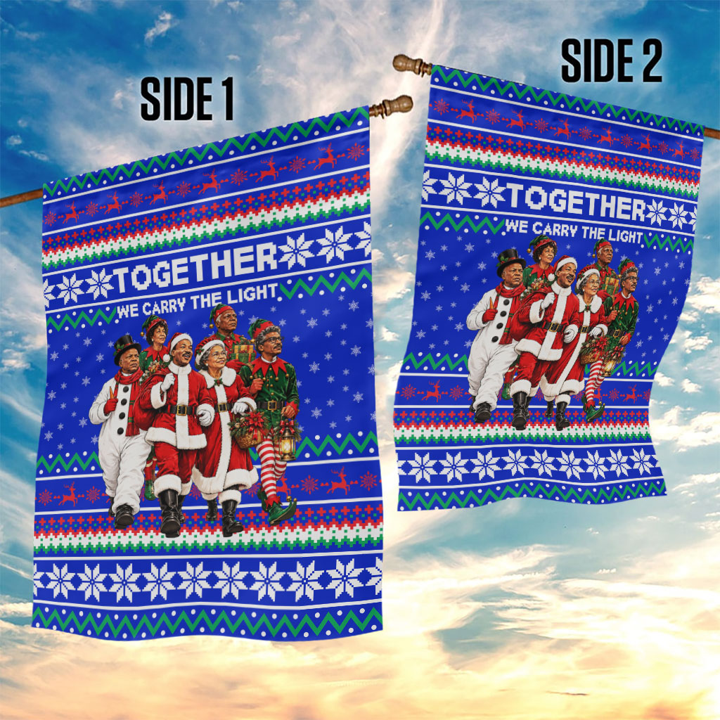 Civil Rights Leaders Christmas Garden Flag Pattern Vintage Retro Black History Freedom Art