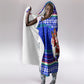 Civil Rights Leaders Christmas Hooded Blanket Pattern Vintage Retro Black History Freedom Art