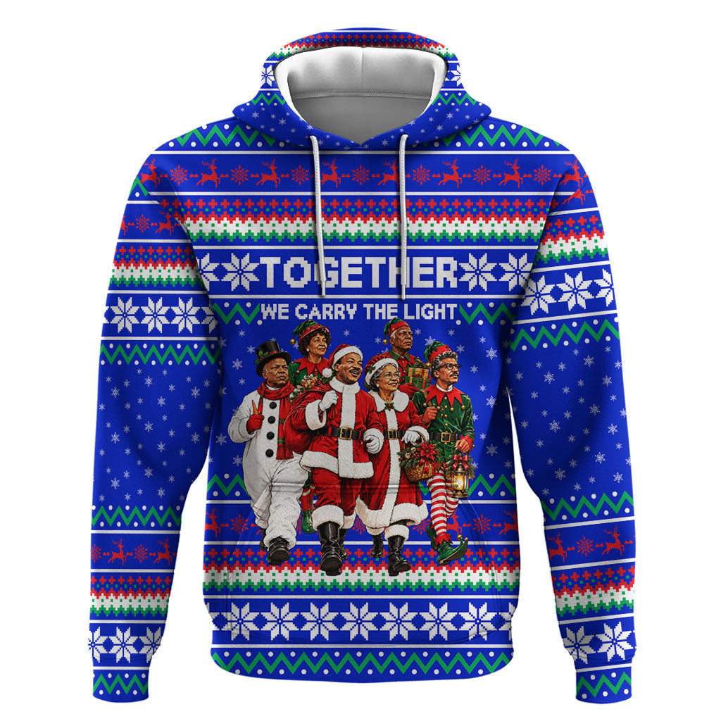 Civil Rights Leaders Christmas Hoodie Pattern Vintage Retro Black History Freedom Art