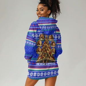 Civil Rights Leaders Christmas Hoodie Dress Pattern Vintage Retro Black History Freedom Art