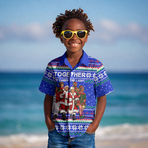 Civil Rights Leaders Christmas Kid Hawaiian Shirt Pattern Vintage Retro Black History Freedom Art