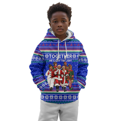 Civil Rights Leaders Christmas Kid Hoodie Pattern Vintage Retro Black History Freedom Art