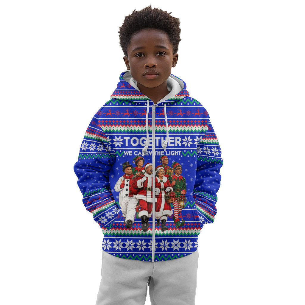 Civil Rights Leaders Christmas Kid Hoodie Pattern Vintage Retro Black History Freedom Art