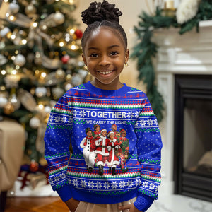 Civil Rights Leaders Christmas Kid Ugly Christmas Sweater Pattern Vintage Retro Black History Freedom Art